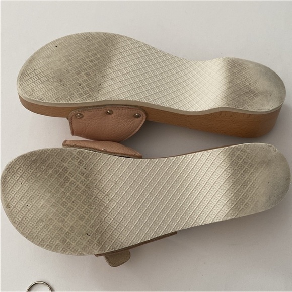 BURBERRY Burberry Shoes Wood and Leather Sandals Clogs size 8 - Picture 8 of 15